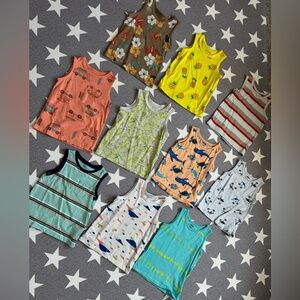 Bundle of 10 Multicolor Sleeveless Tops 3T